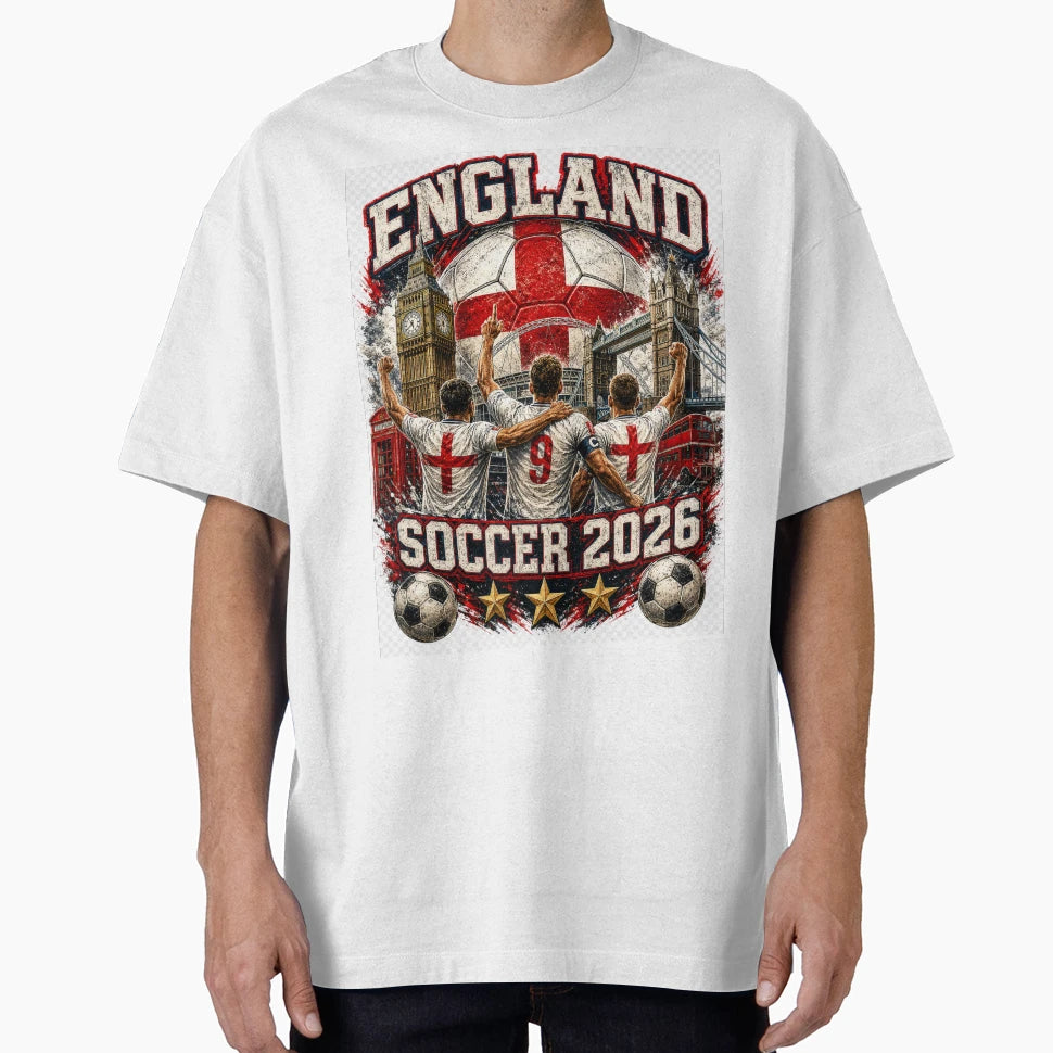 England Soccer 2026 Football Fan Gift T-Shirt - Aesthetic Graphic Unisex - T-Shirt, Sweatshirt, Hoodie