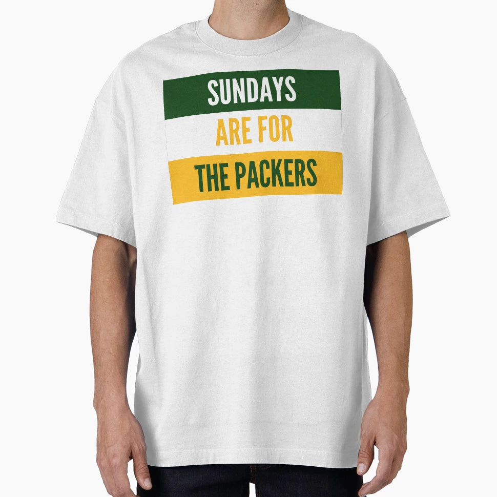 Sundays Packers T-Shirt - Graphic Print Unisex - T-Shirt, Sweatshirt, Hoodie