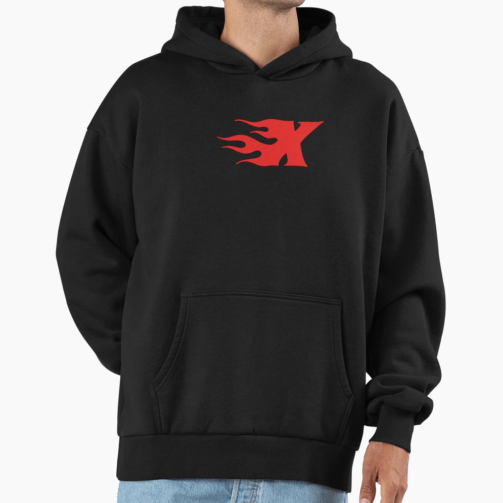 Initial Monogram X Hoodie - Minimalist Print Men Women - T-Shirt, Sweatshirt, Hoodie