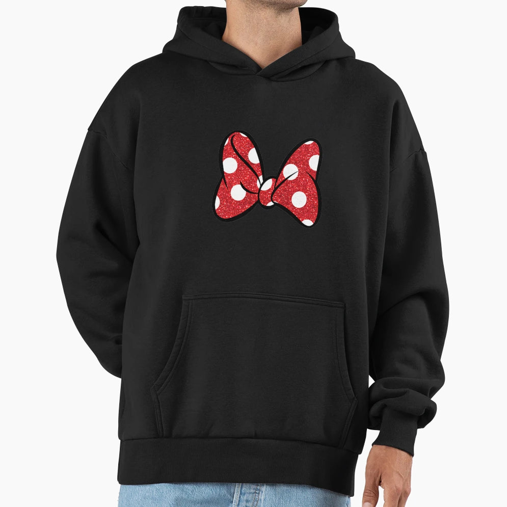 Mouse Big Bow Gift Hoodie - Custom Art Print Unisex - T-Shirt, Sweatshirt, Hoodie