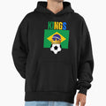 Brazil Kings Football Soccer Fan Hoodie - Unique Graphic Men Women - T-Shirt, Sweatshirt, Hoodie