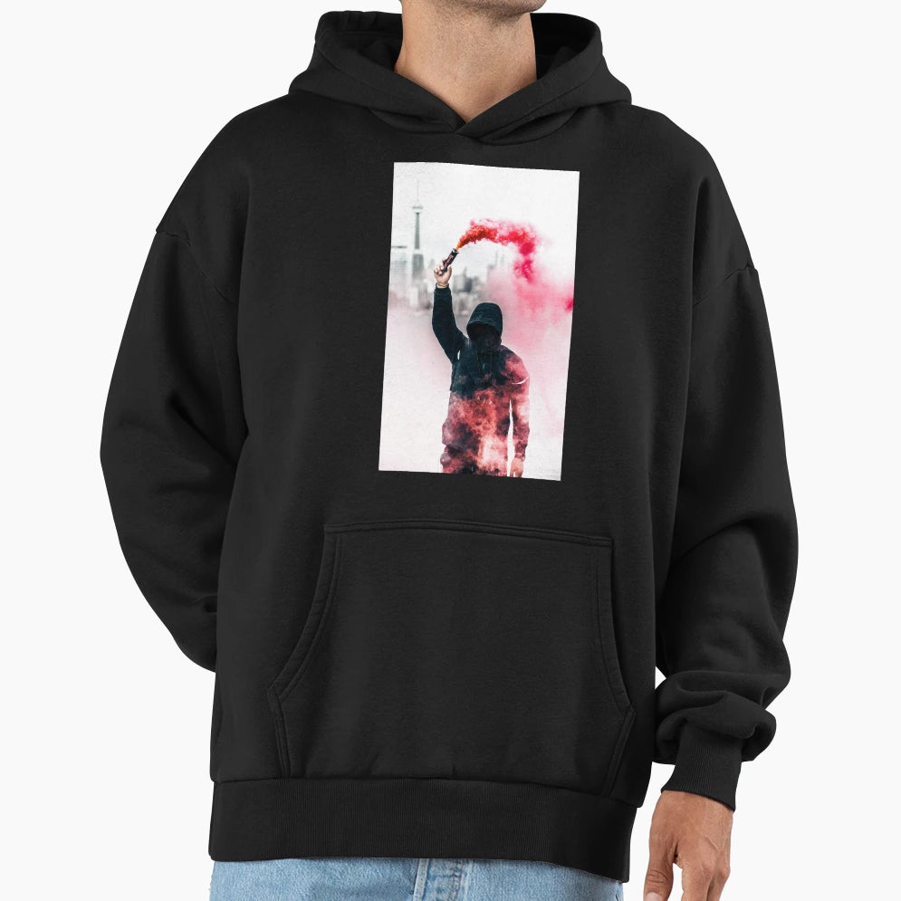 Hooligan Hoodie - Minimalist Print Unisex - T-Shirt, Sweatshirt, Hoodie