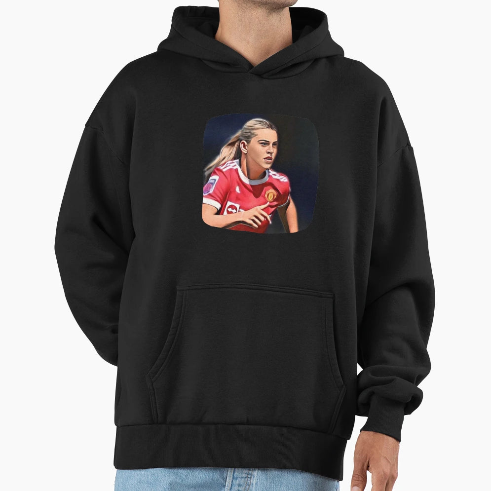 Alessia Russo Illustration Hoodie - Aesthetic Graphic Men Women - T-Shirt, Sweatshirt, Hoodie