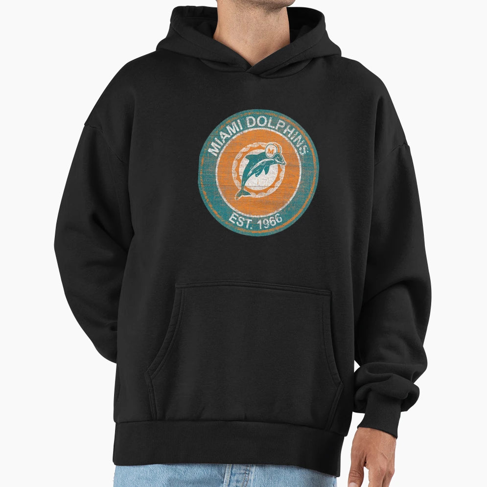 Art Miami Dolphins Hoodie - Fun Novelty Design Men Women - T-Shirt, Sweatshirt, Hoodie