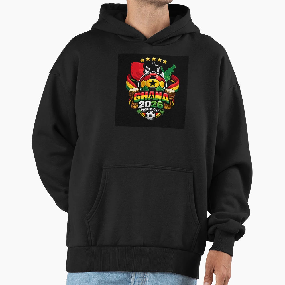 African Football Fan Hoodie - Custom Art Print for Adults - T-Shirt, Sweatshirt, Hoodie
