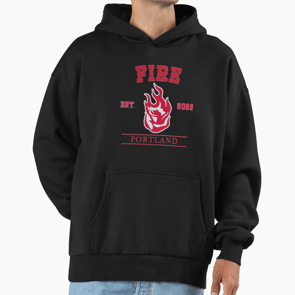 Portland Fire Wnba Logo Hoodie - Novelty Apparel for Adults - T-Shirt, Sweatshirt, Hoodie
