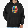 Rainbow Pride Football Skull Helmet Hoodie - Aesthetic Graphic Men Women - T-Shirt, Sweatshirt, Hoodie