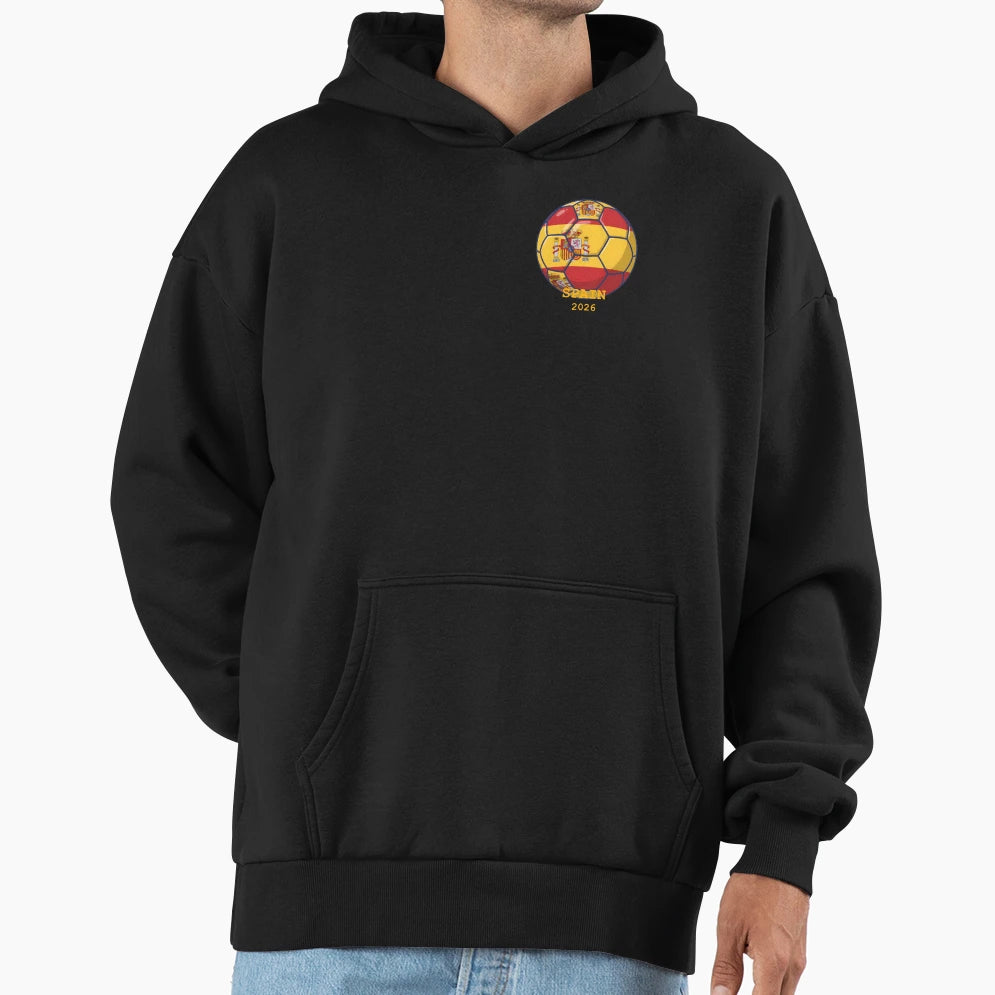 Spain 2026 Soccer Games Hoodie - Fun Novelty Design Unisex - T-Shirt, Sweatshirt, Hoodie