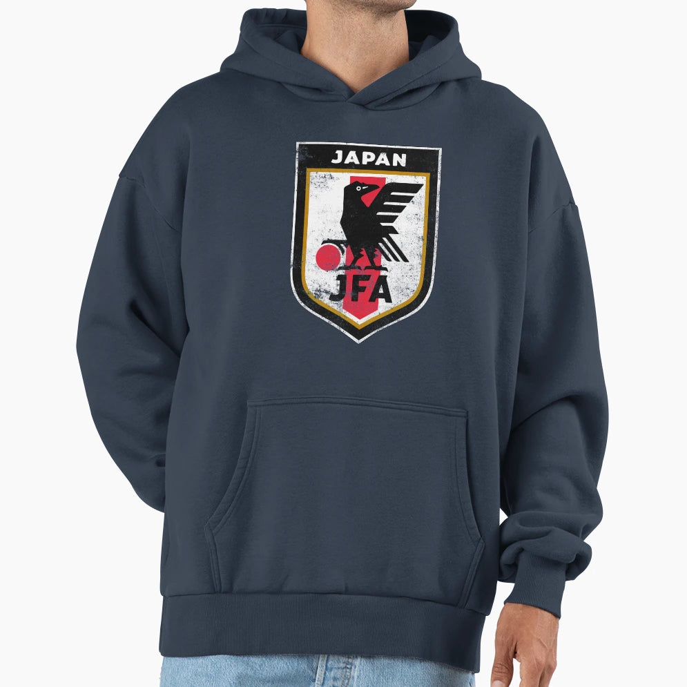 Japan Soccer Flag Team Support Gift Hoodie - Novelty Apparel Unisex - T-Shirt, Sweatshirt, Hoodie