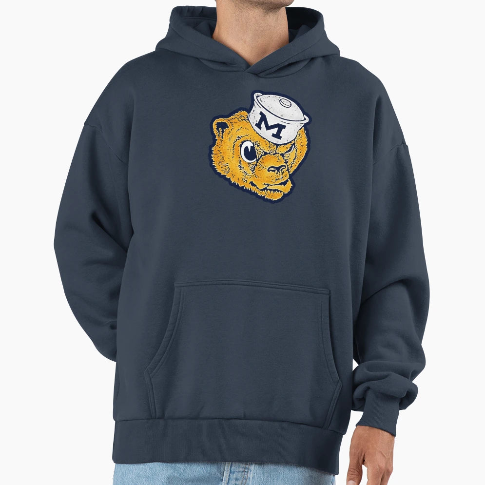 Wolverbear Mascot White Hat Hoodie - Custom Art Print Unisex - T-Shirt, Sweatshirt, Hoodie