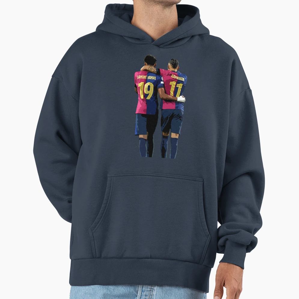 Lamine Yamal Raphinha Hoodie - Unique Graphic Unisex - T-Shirt, Sweatshirt, Hoodie