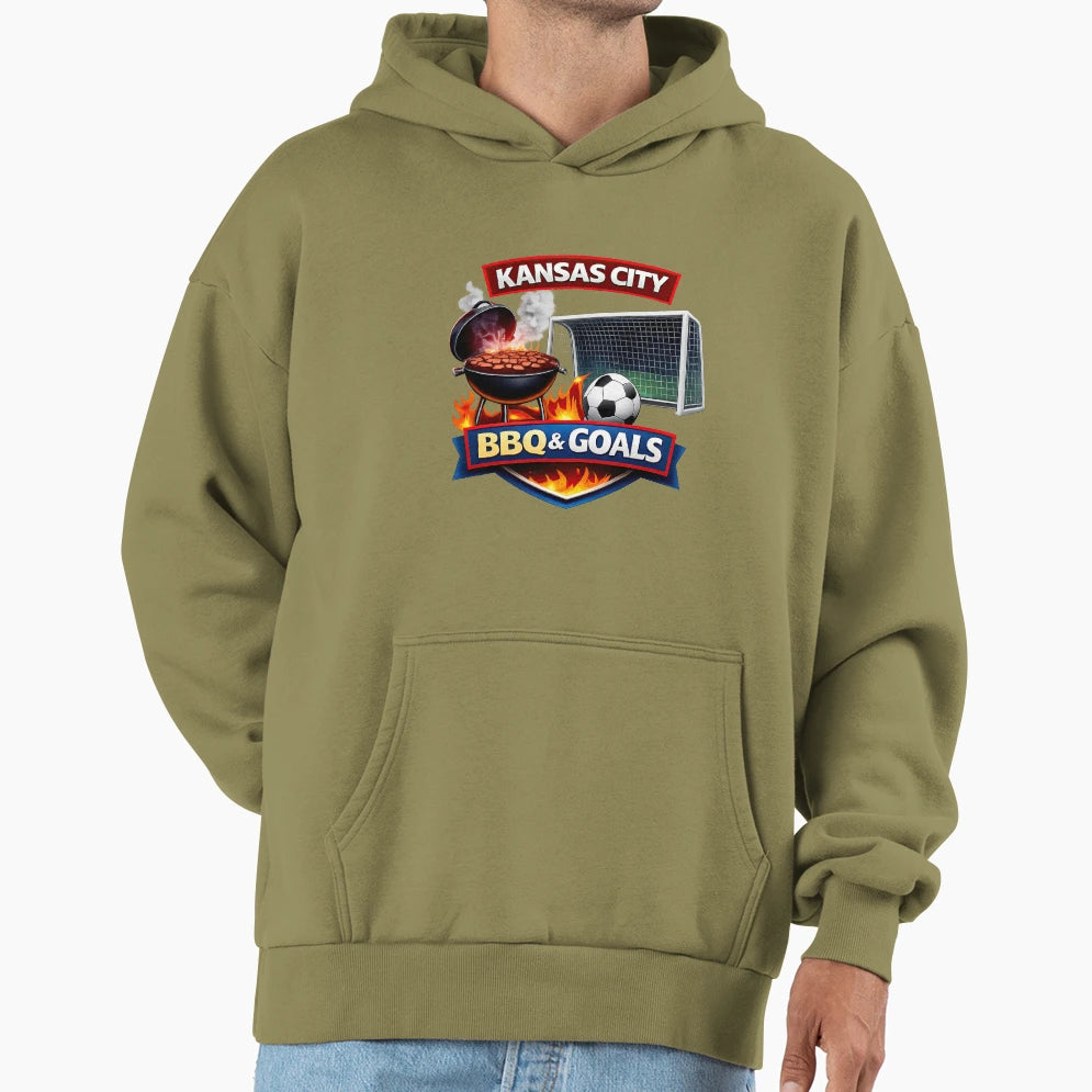 Kansas City Bbq Soccer Elegant And Hoodie - Custom Art Print Unisex - T-Shirt, Sweatshirt, Hoodie