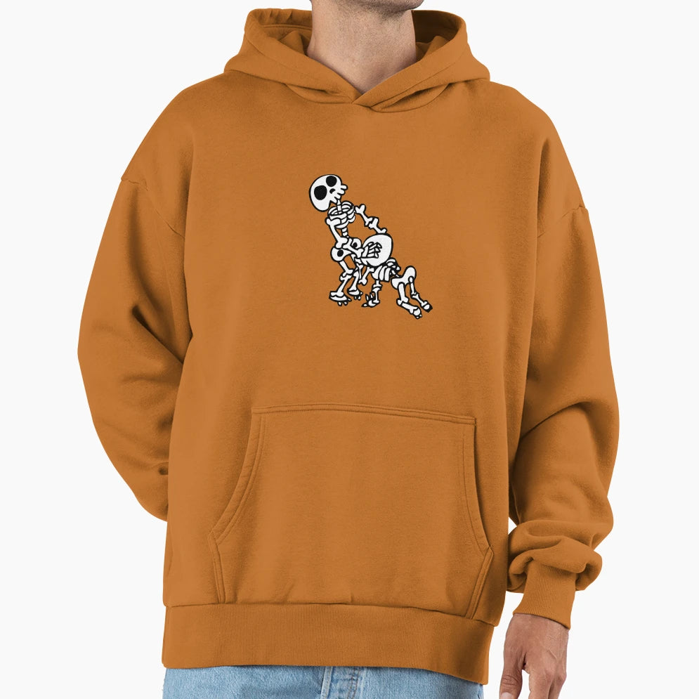 Funny Blowjob Sex Skeleton Hoodie - Fun Novelty Design for Adults - T-Shirt, Sweatshirt, Hoodie