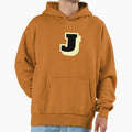 Letter J Street Art Typography Monogram Hoodie - Trendy Graphic for Adults - T-Shirt, Sweatshirt, Hoodie