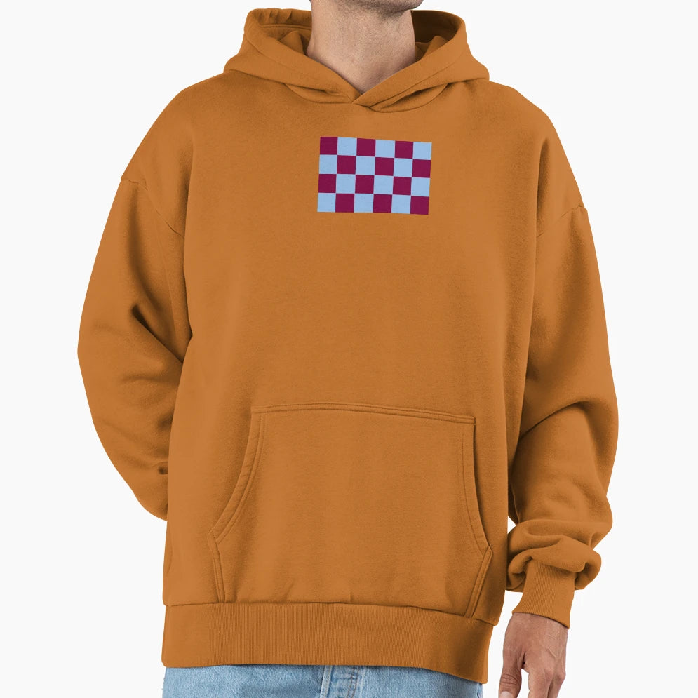 Villa Checkered Flag Hoodie - Trendy Graphic Unisex - T-Shirt, Sweatshirt, Hoodie