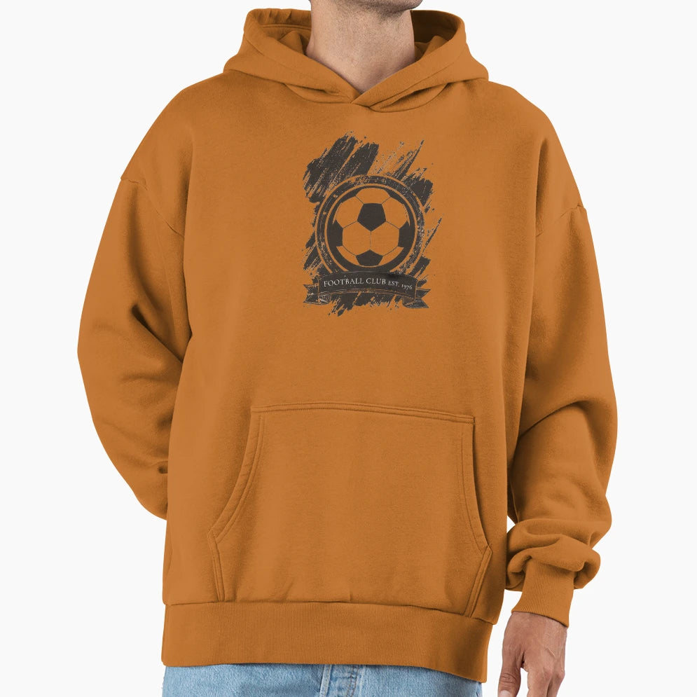Football Club Crest Soccer Ball Emblem Hoodie - Graphic Print Men Women - T-Shirt, Sweatshirt, Hoodie