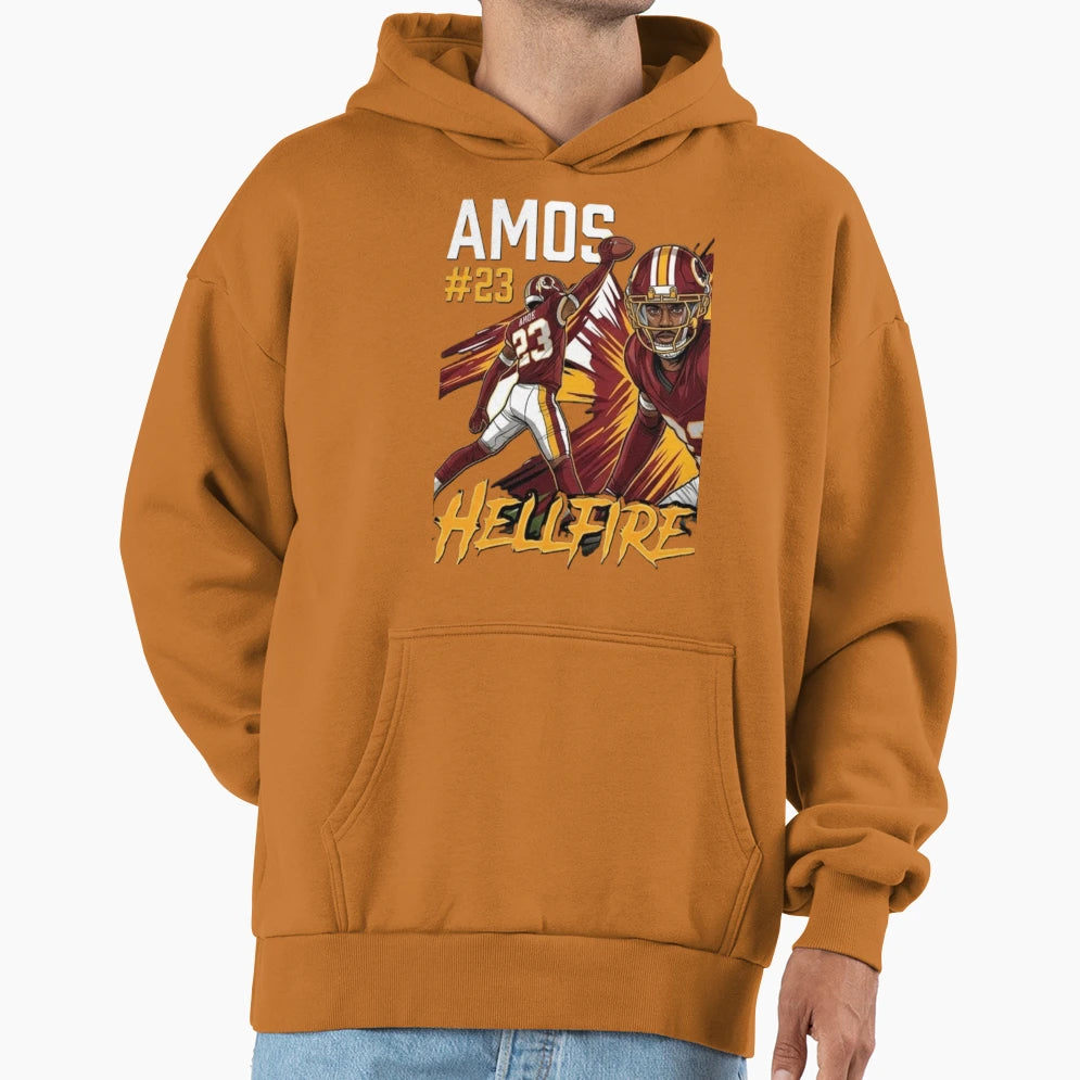 Amos Httr Hoodie - Custom Art Print for Adults - T-Shirt, Sweatshirt, Hoodie