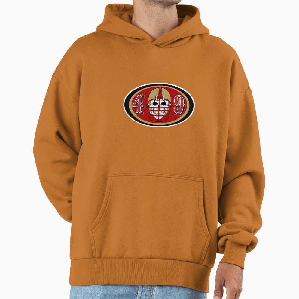 49Ers Skull Hoodie - Casual Everyday Wear Unisex - T-Shirt, Sweatshirt, Hoodie