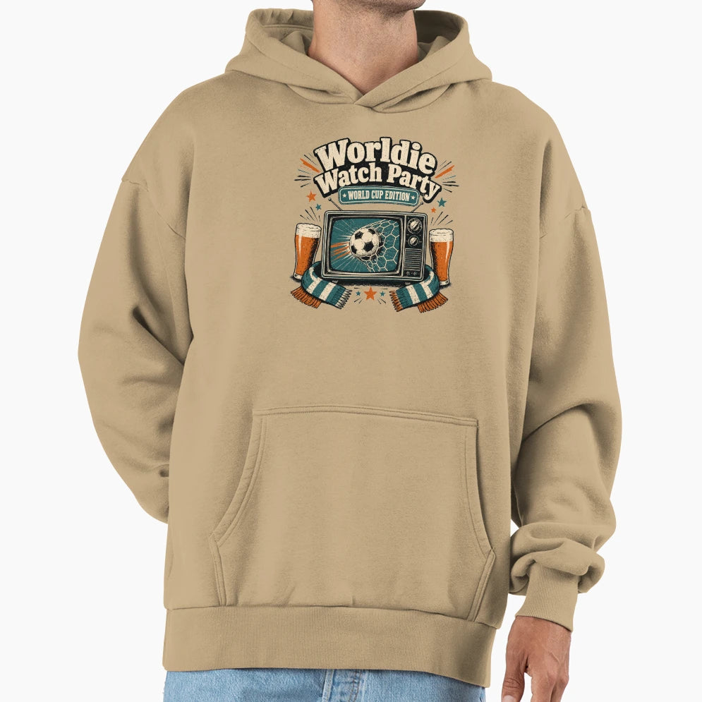 Worldie Watch Party Soccer Pub World Cup T-Shirt - Custom Art Print Unisex - T-Shirt, Sweatshirt, Hoodie