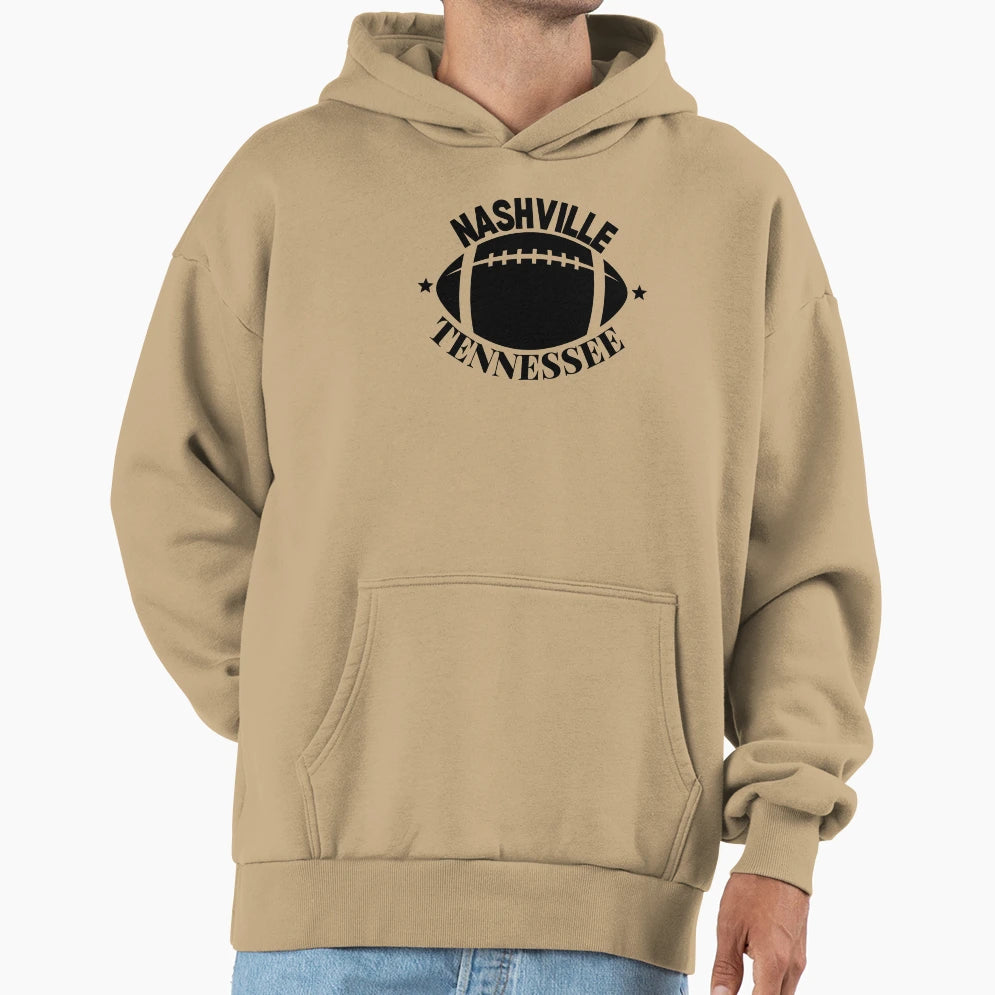 Nashville Tennessee Football Hoodie - Casual Everyday Wear for Adults - T-Shirt, Sweatshirt, Hoodie