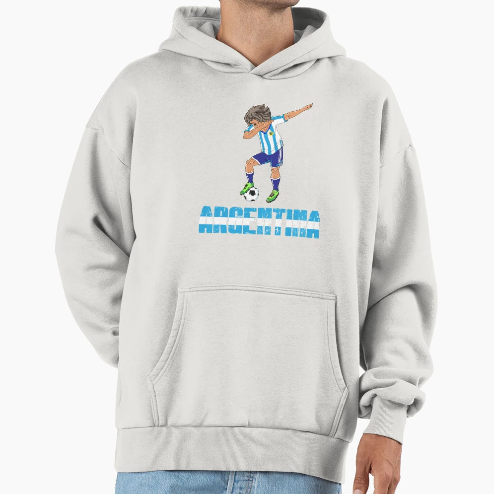 Soccer Player Dab Argentina World Hoodie - Unique Graphic Unisex - T-Shirt, Sweatshirt, Hoodie