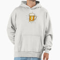 Monogram J Frothy Cold Glass Beer Hoodie - Custom Art Print Men Women - T-Shirt, Sweatshirt, Hoodie