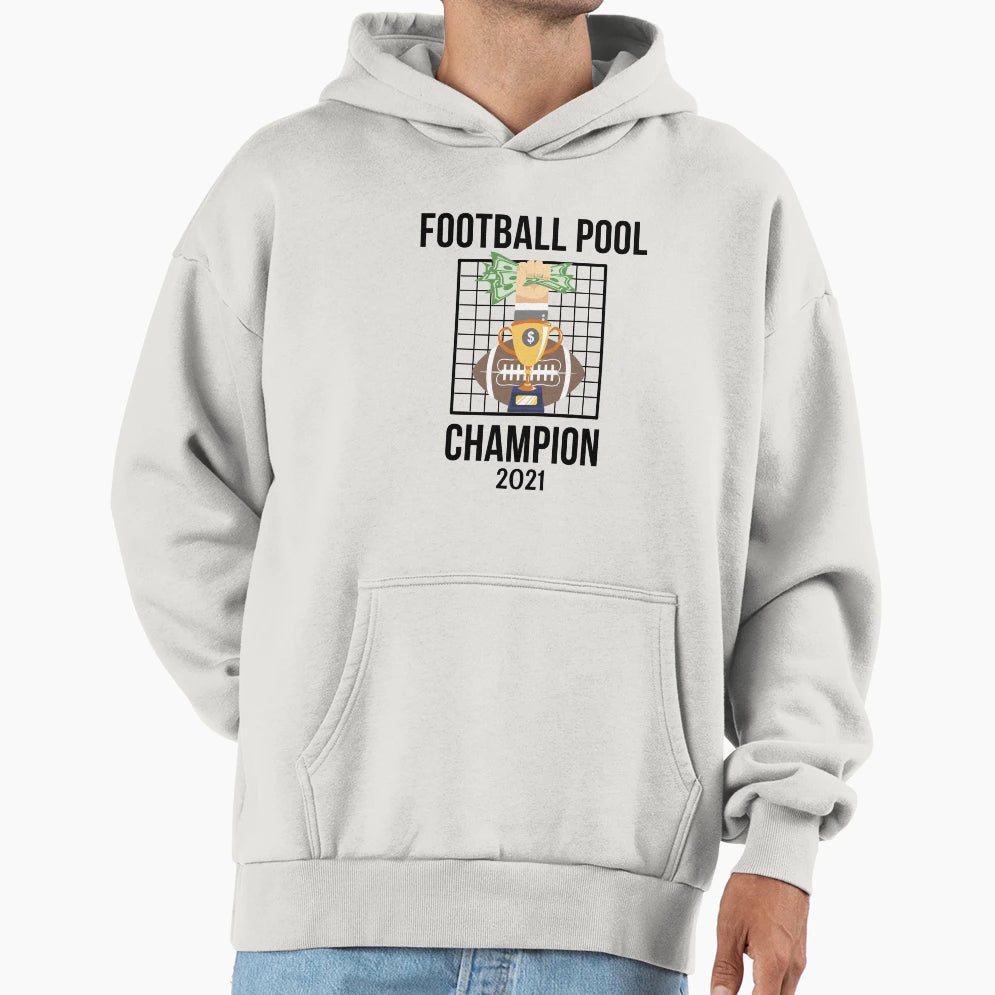 Football Pool Champion 2021 Hoodie - Minimalist Print Men Women - T-Shirt, Sweatshirt, Hoodie