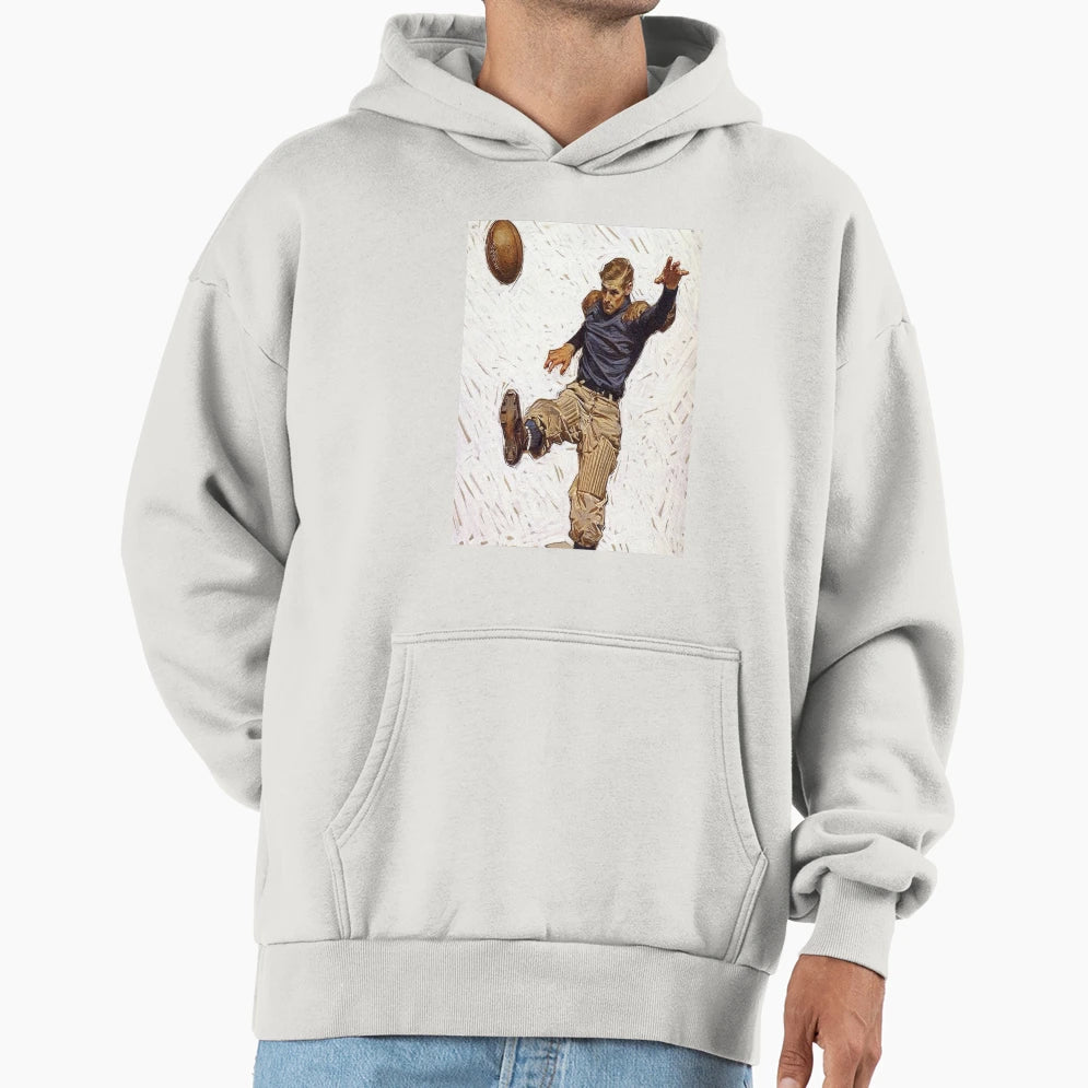 Old School Rugby Hoodie - Graphic Print Unisex - T-Shirt, Sweatshirt, Hoodie