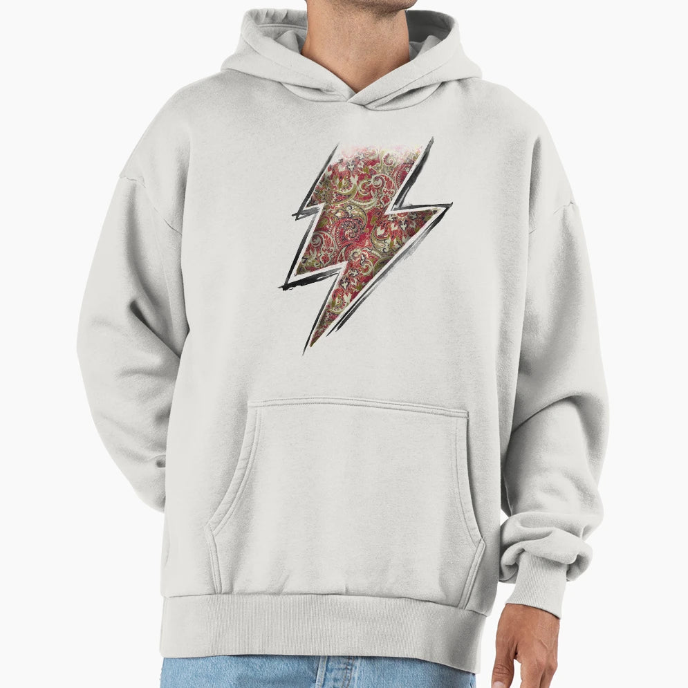 Lightning Paisly Hoodie - Minimalist Print Unisex - T-Shirt, Sweatshirt, Hoodie