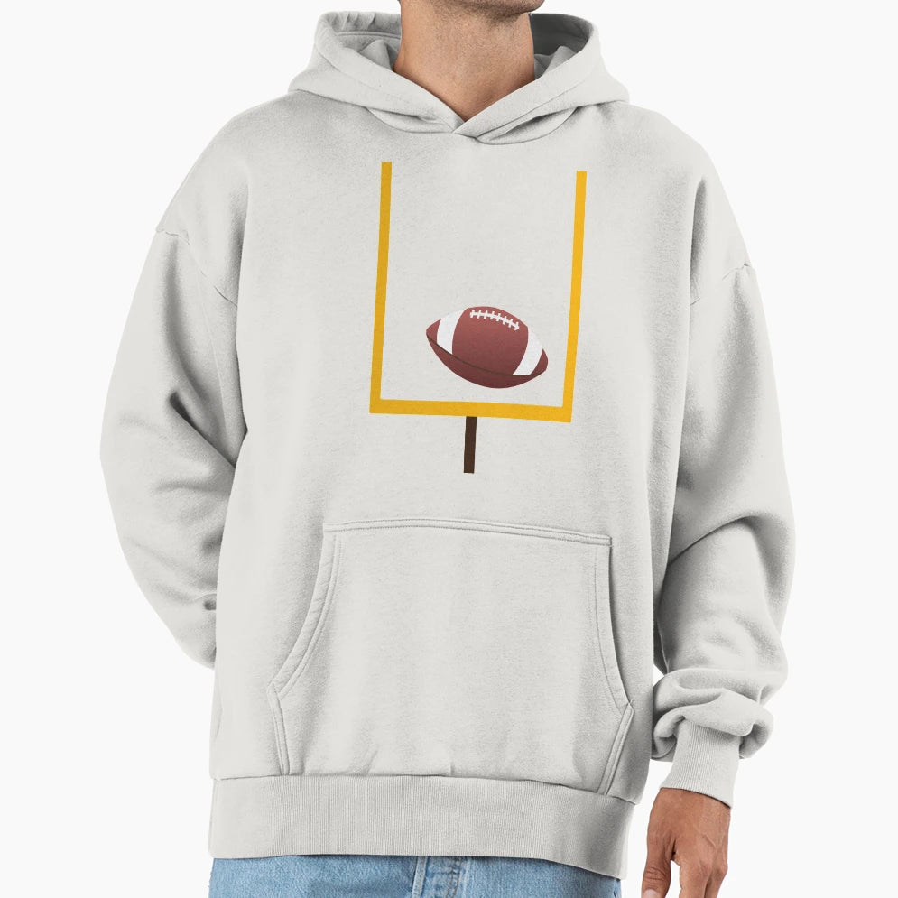Football Goal Hoodie - Fun Novelty Design for Adults - T-Shirt, Sweatshirt, Hoodie