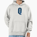 Letter Q Stars Sky Monogram Art Hoodie - Aesthetic Graphic for Adults - T-Shirt, Sweatshirt, Hoodie