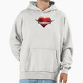 Danmark Denmark Soccer Heart Hoodie - Graphic Print Men Women - T-Shirt, Sweatshirt, Hoodie
