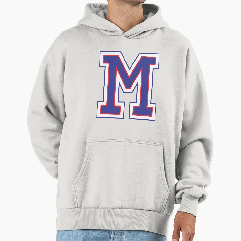 Alphabet M Hoodie - Minimalist Print Unisex - T-Shirt, Sweatshirt, Hoodie