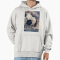 Abstract Blue Grunge Soccer Hoodie - Custom Art Print for Adults - T-Shirt, Sweatshirt, Hoodie