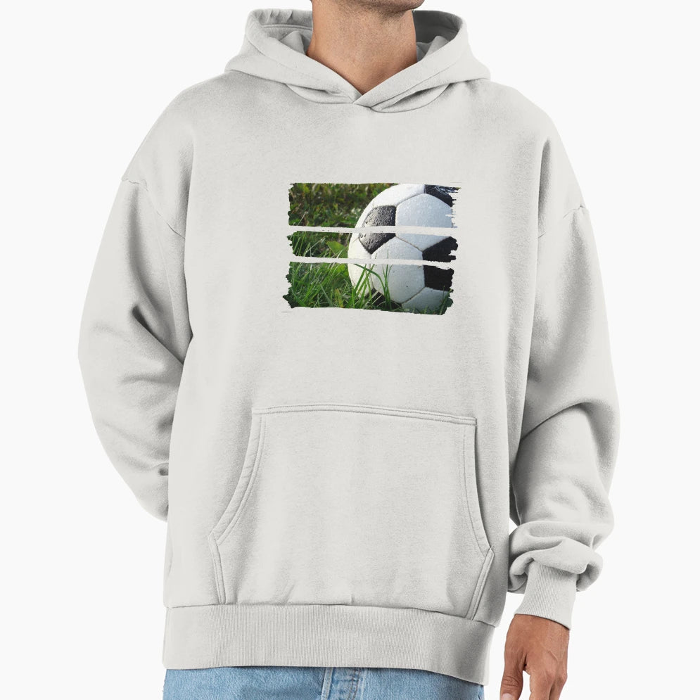 Soccer Ball Field Hoodie - Casual Everyday Wear Unisex - T-Shirt, Sweatshirt, Hoodie
