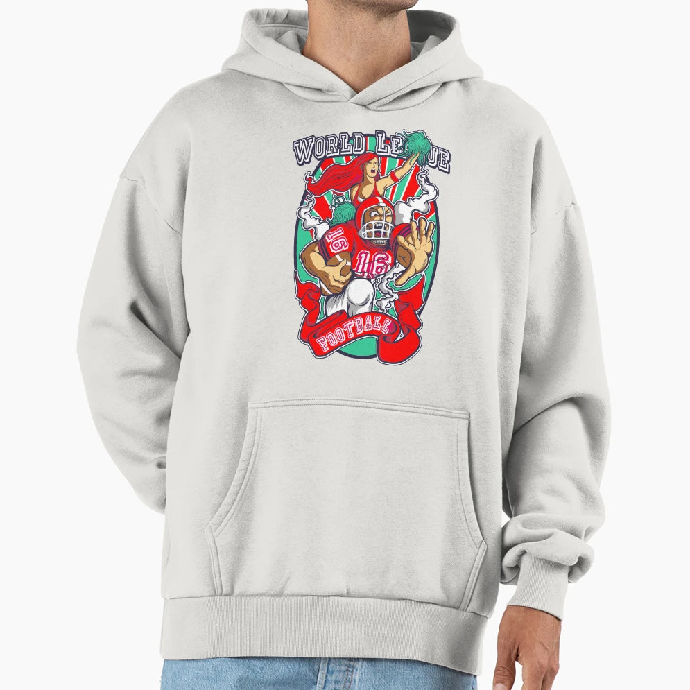 Football Hoodie - Graphic Print Men Women - T-Shirt, Sweatshirt, Hoodie