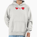Heart To Heart Ecg Hoodie - Novelty Apparel for Adults - T-Shirt, Sweatshirt, Hoodie