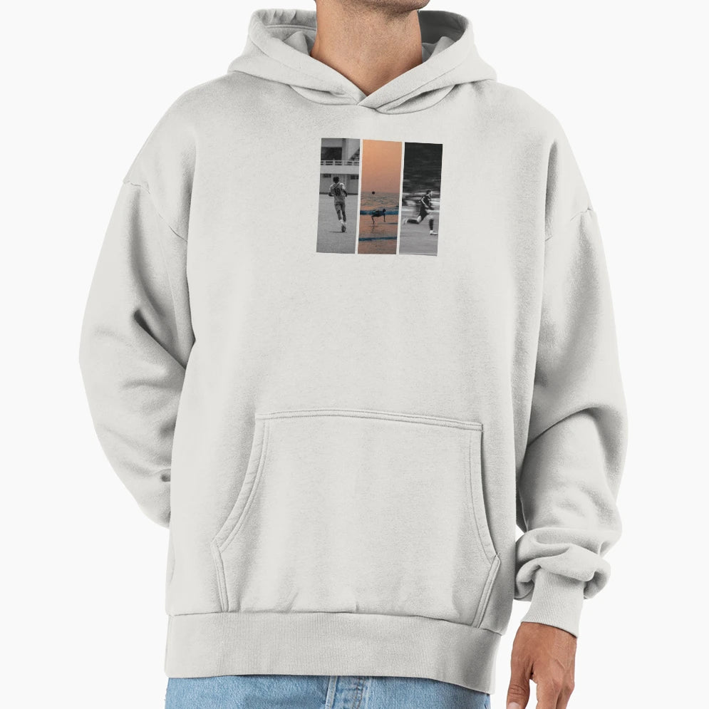 Football Aesthetic Collage Hoodie - Trendy Graphic for Adults - T-Shirt, Sweatshirt, Hoodie