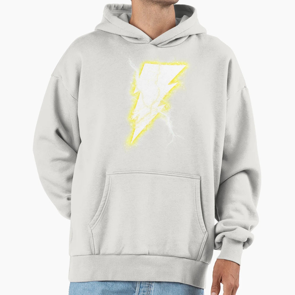 Shazam Lightning Bolt Hoodie - Aesthetic Graphic Men Women - T-Shirt, Sweatshirt, Hoodie