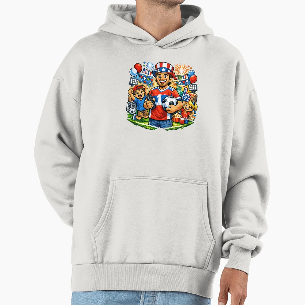 World Cup 2026 Dad Mode Football Hoodie - Casual Everyday Wear for Adults - T-Shirt, Sweatshirt, Hoodie