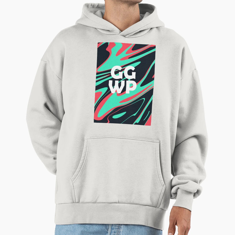 Ggwp Modern Liquid Gaming Pattern Hoodie - Minimalist Print for Adults - T-Shirt, Sweatshirt, Hoodie