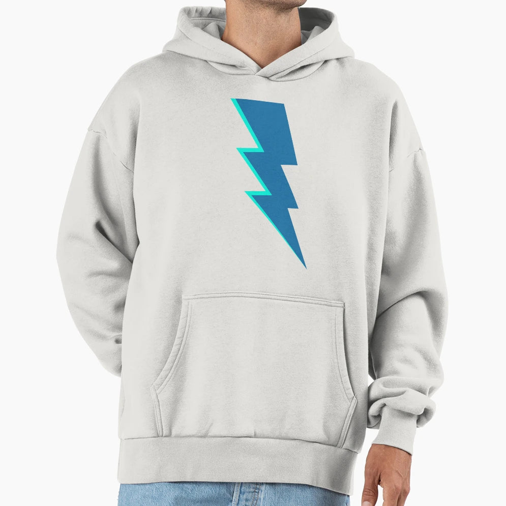 Blue Lightning Hoodie - Graphic Print Unisex - T-Shirt, Sweatshirt, Hoodie