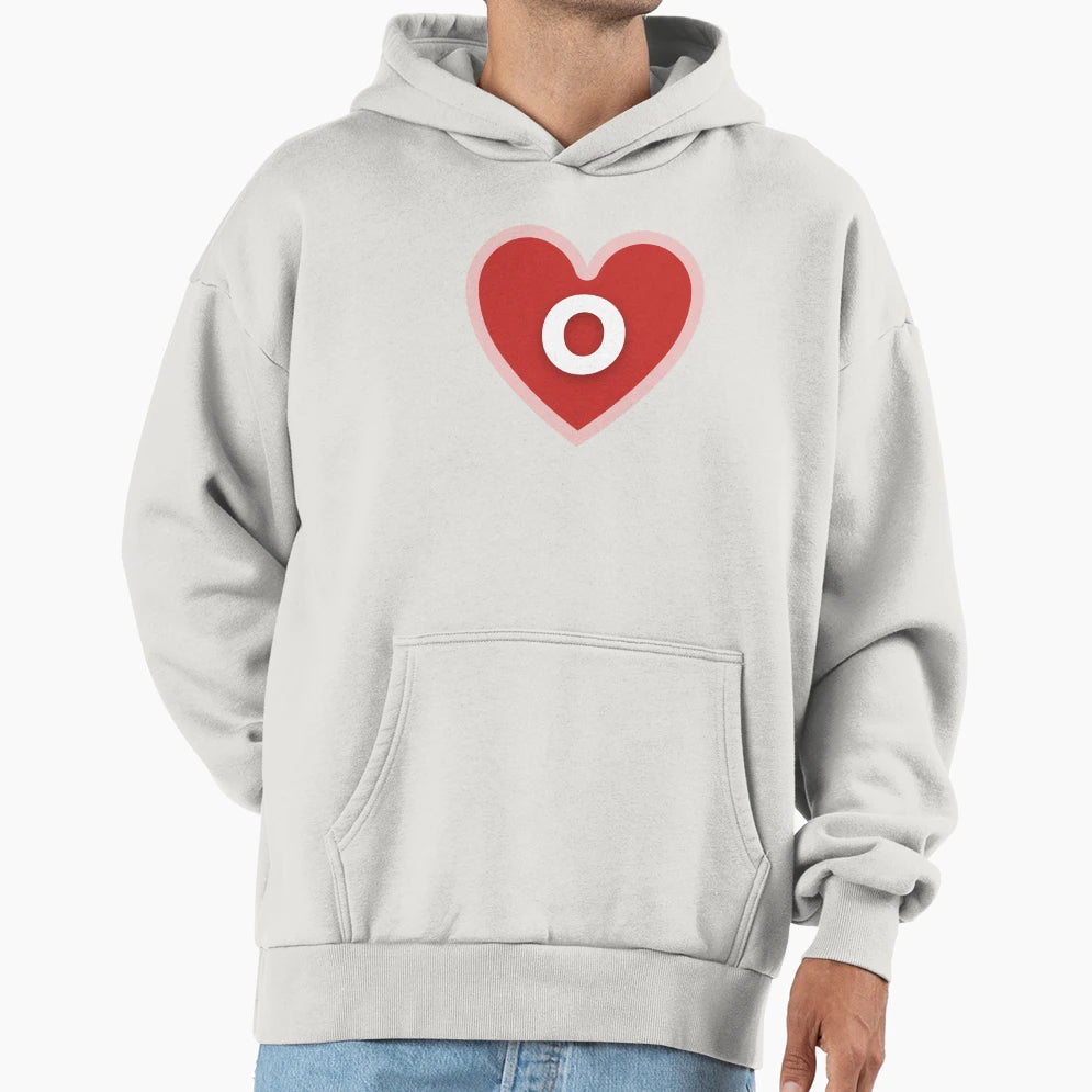 I Heart O Hoodie - Fun Novelty Design Unisex - T-Shirt, Sweatshirt, Hoodie