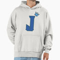 Blue Letter J Hoodie - Trendy Graphic Unisex - T-Shirt, Sweatshirt, Hoodie