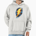 Powerful Golden Lightning Bolt Electric Hoodie - Minimalist Print Unisex - T-Shirt, Sweatshirt, Hoodie