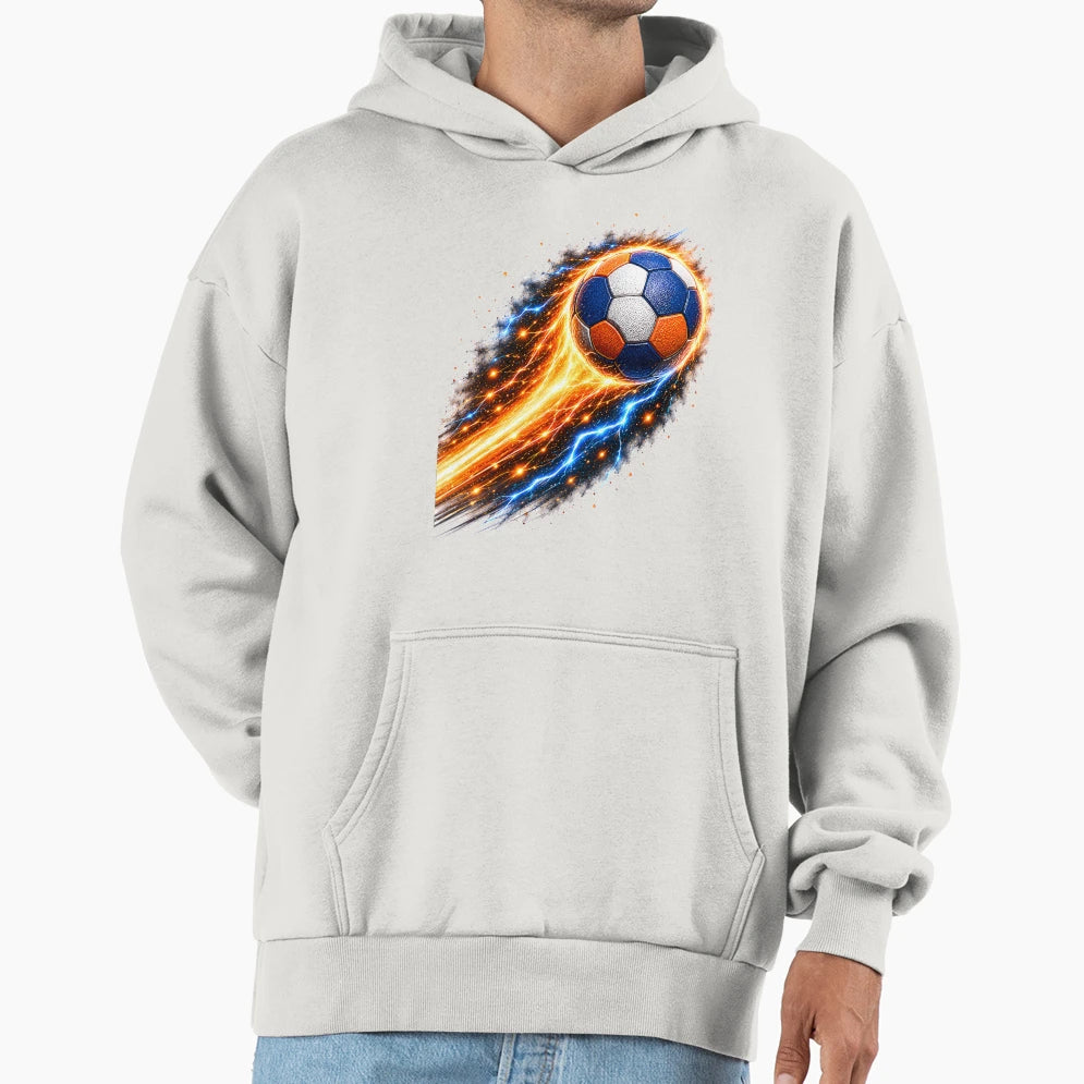 Fire And Lightning Handball Energy Hoodie - Streetwear Style for Adults - T-Shirt, Sweatshirt, Hoodie