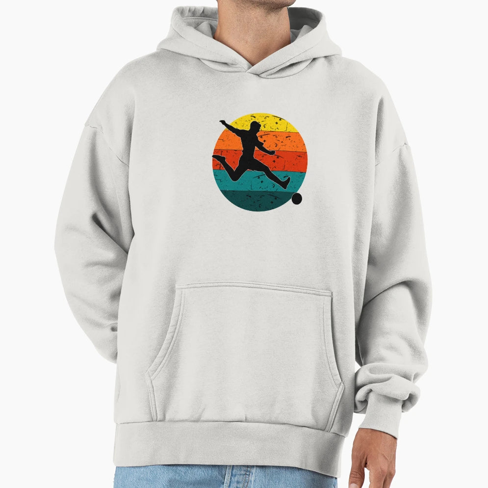 Football Soccer Shooter Simple Hoodie - Aesthetic Graphic for Adults - T-Shirt, Sweatshirt, Hoodie
