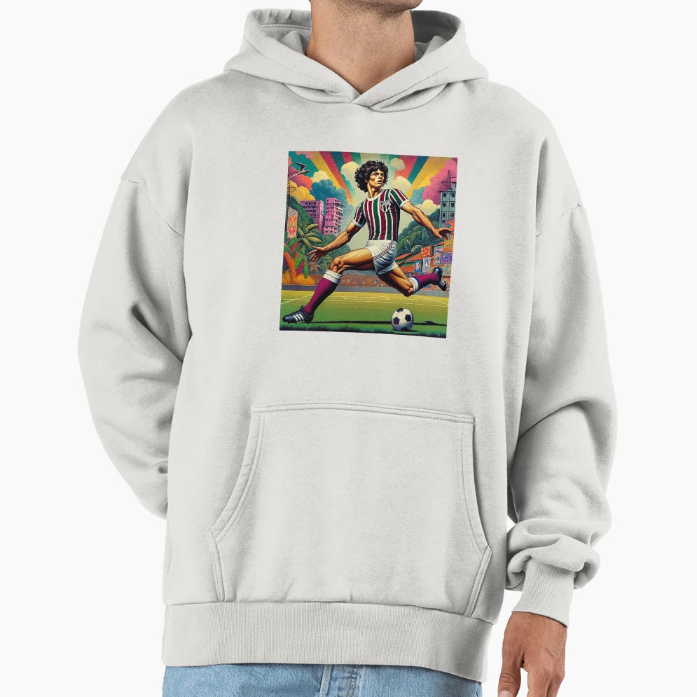 Brazil Football Art Hoodie - Custom Art Print for Adults - T-Shirt, Sweatshirt, Hoodie