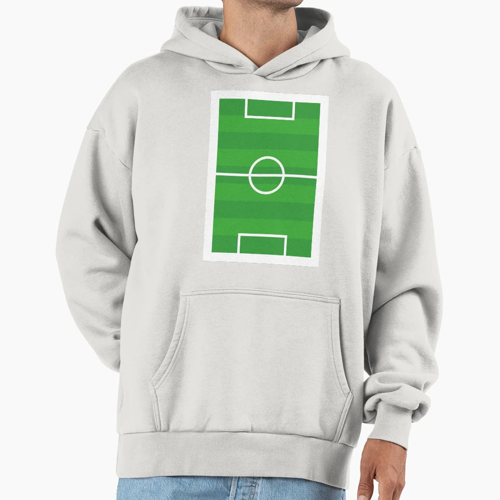 Football Pitch Hoodie - Streetwear Style Men Women - T-Shirt, Sweatshirt, Hoodie