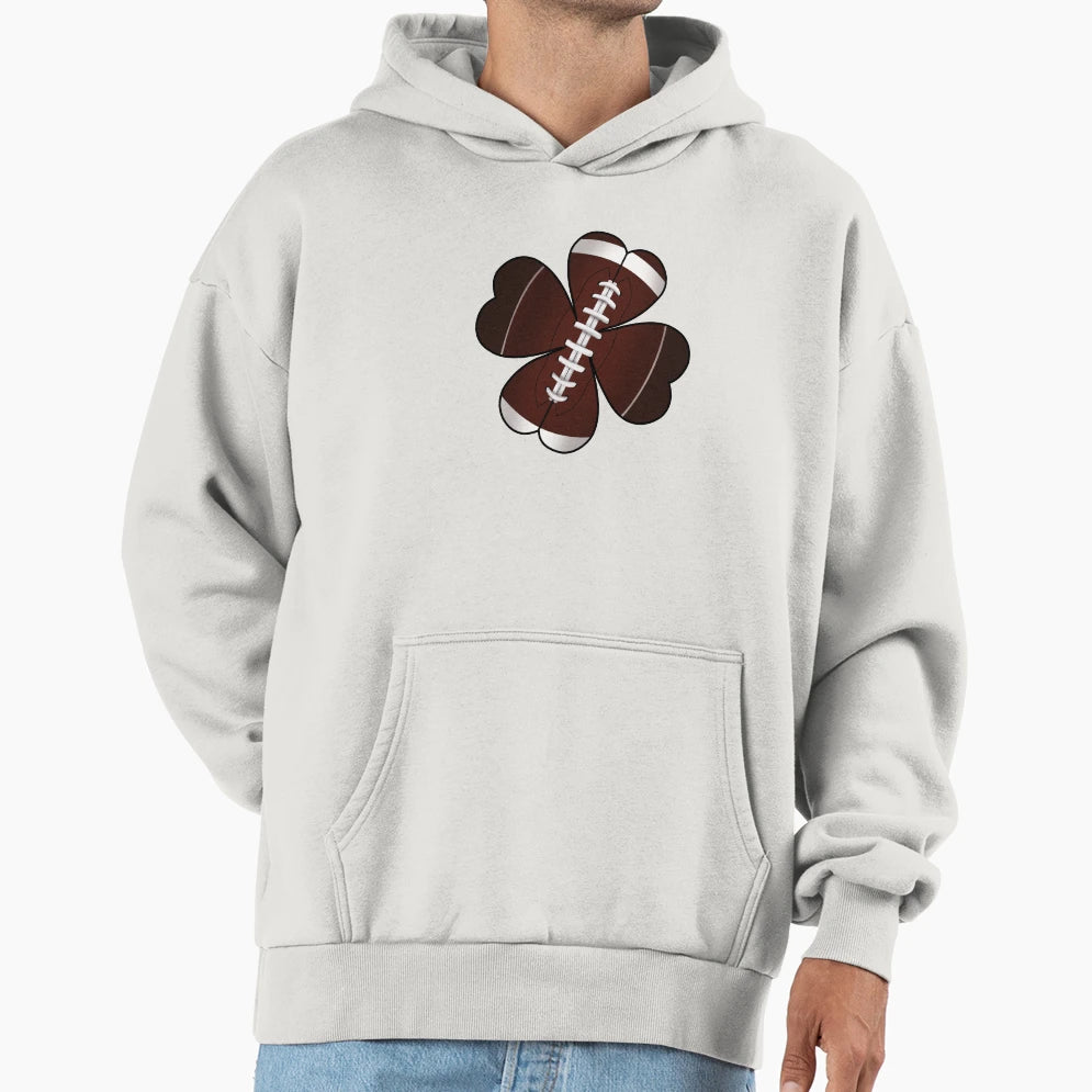 Clover Football Hoodie - Trendy Graphic Men Women - T-Shirt, Sweatshirt, Hoodie